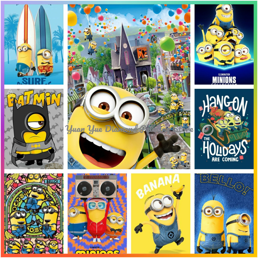 Embroidery Kit Set - 1pc frameless Diamond Painting Cute-M-Minions Cartoon