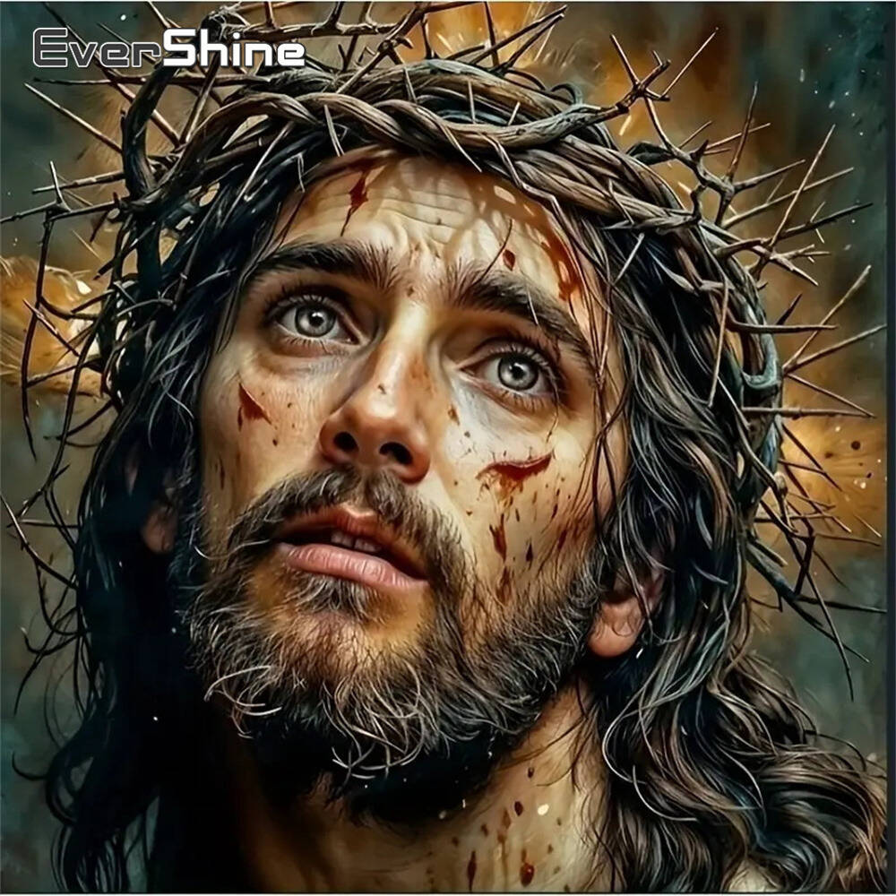 Embroidery Jesus - Evershine Jesus Diamond Embroidery Religion Mosaic