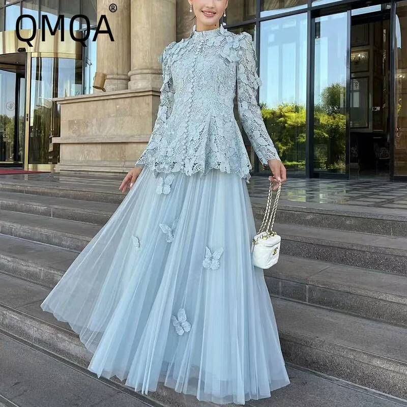 Embroidery Underlay - QMQA Fashion Women's Elegant 2 Piece