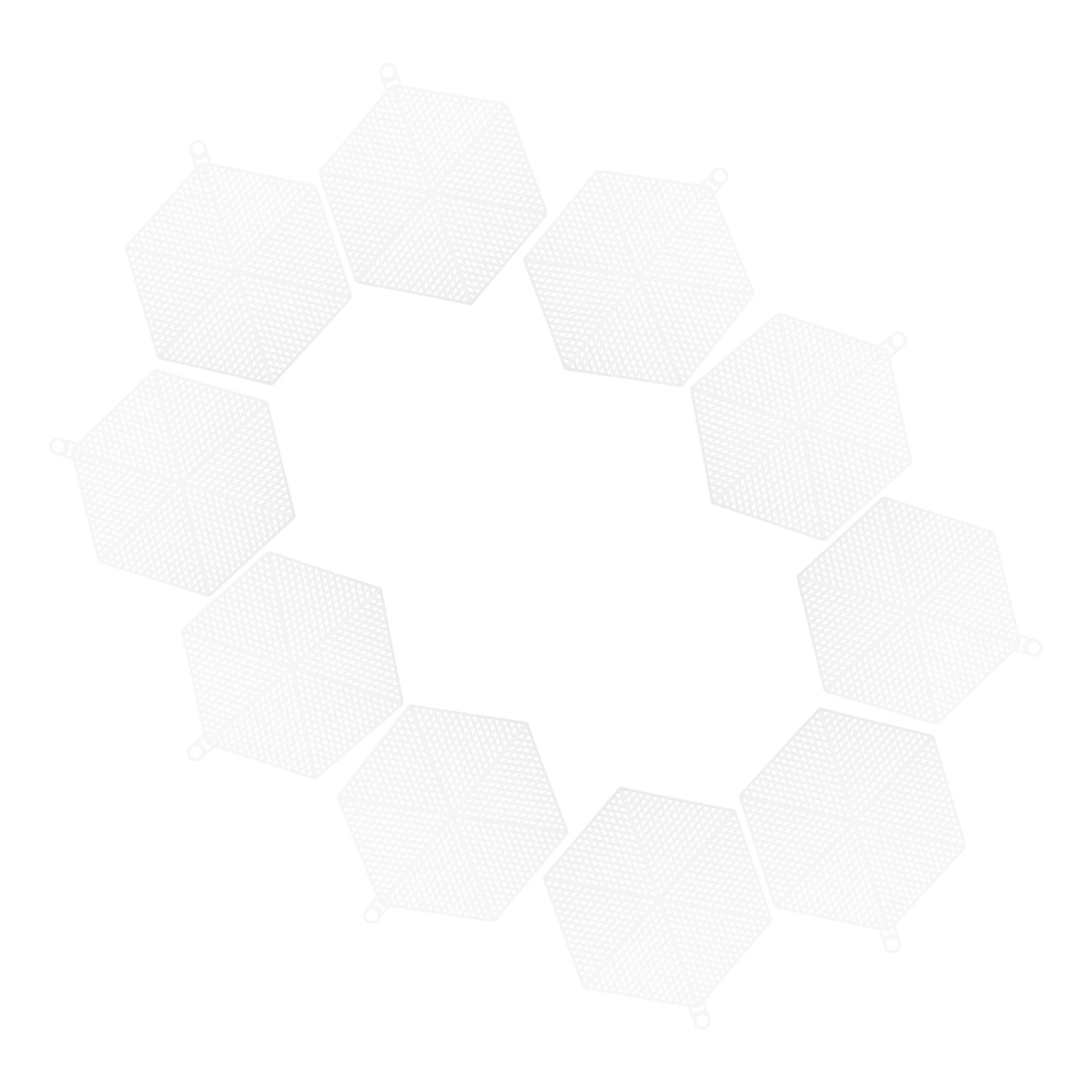 Embroidery Sheet - 10Pcs 3D Embroidery Mesh Grid Plastic