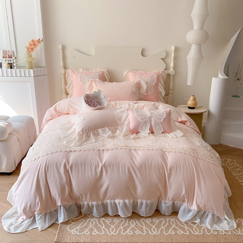Embroidery Sheet - Three-dimensional Embroidery Aesthetic Lace Washed Cotton