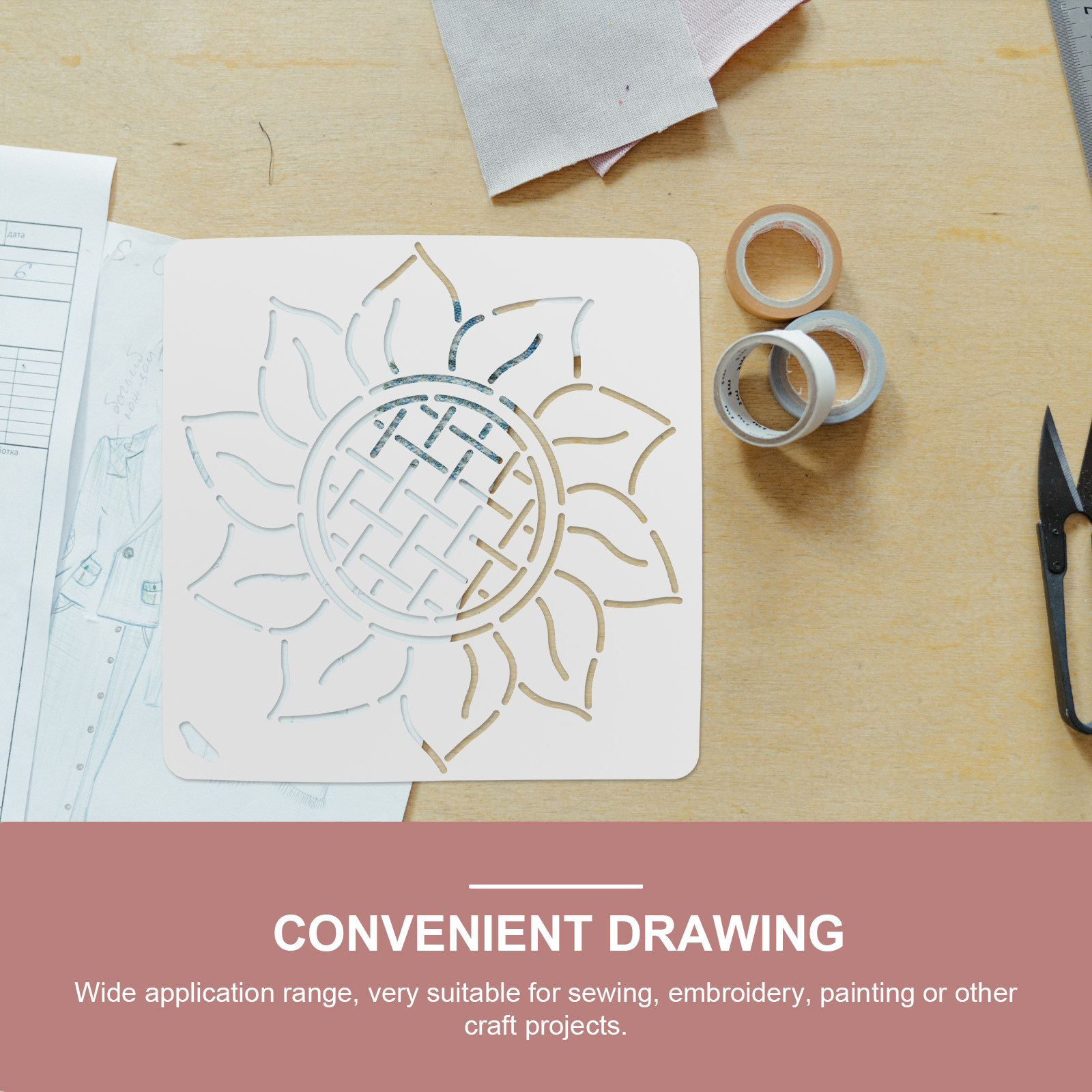 Embroidery Tools - Plastic Quilting Template Hollow Durable Sewing