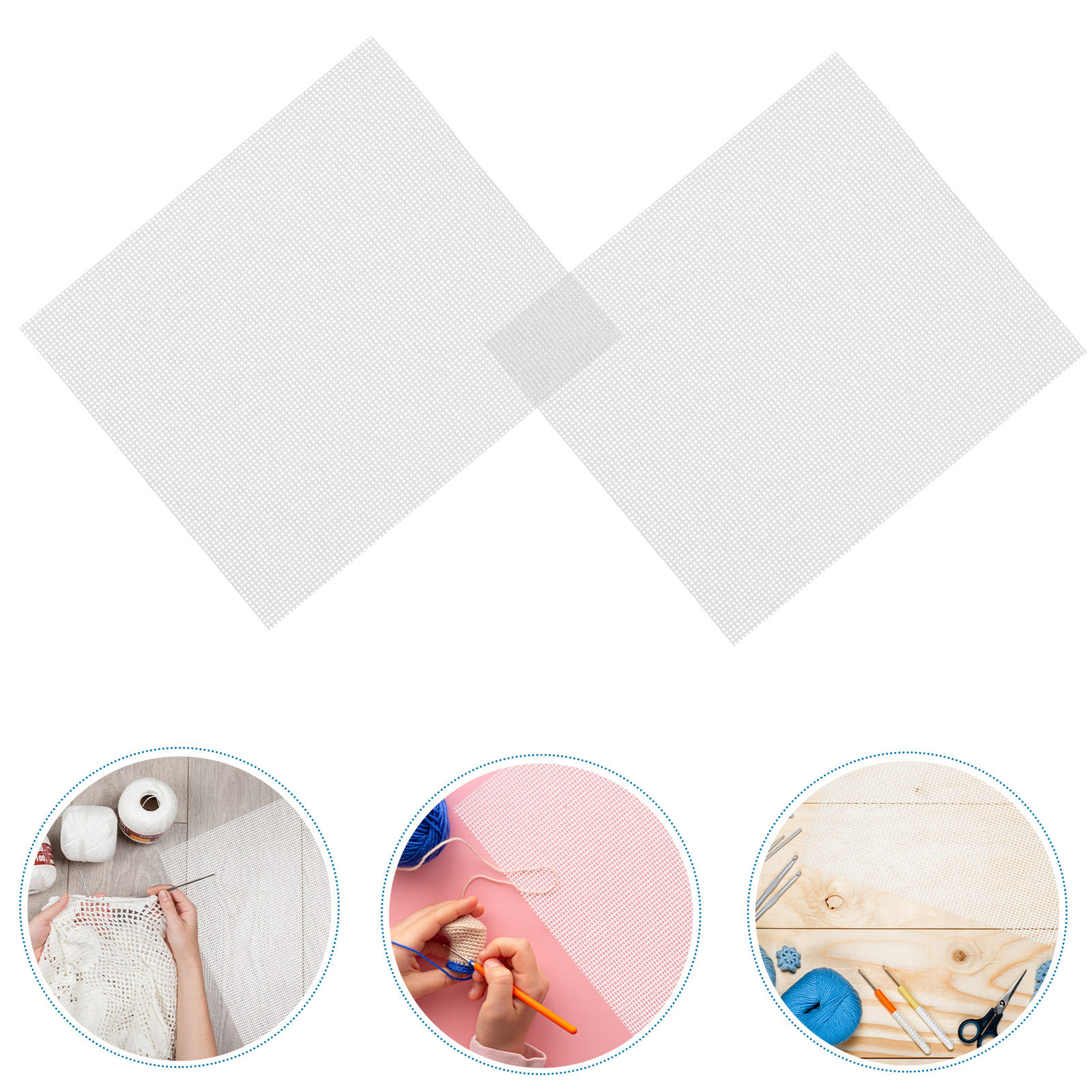 4Pcs Plastic Canvas Mesh Sheet - Embroidery Sheet ulasan dan harga