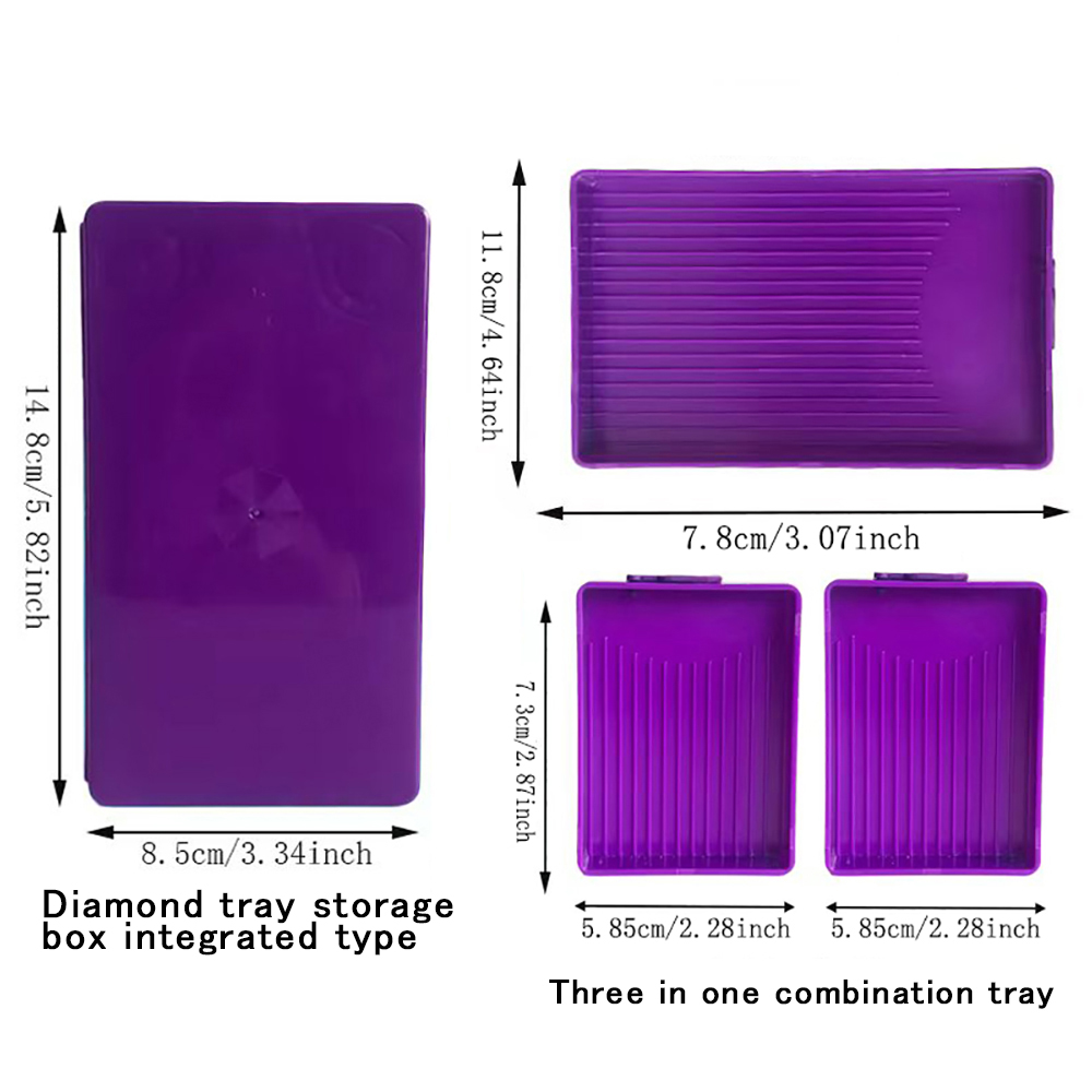 Diamond Painting Tray with Lid - Embroidery Details ulasan dan harga