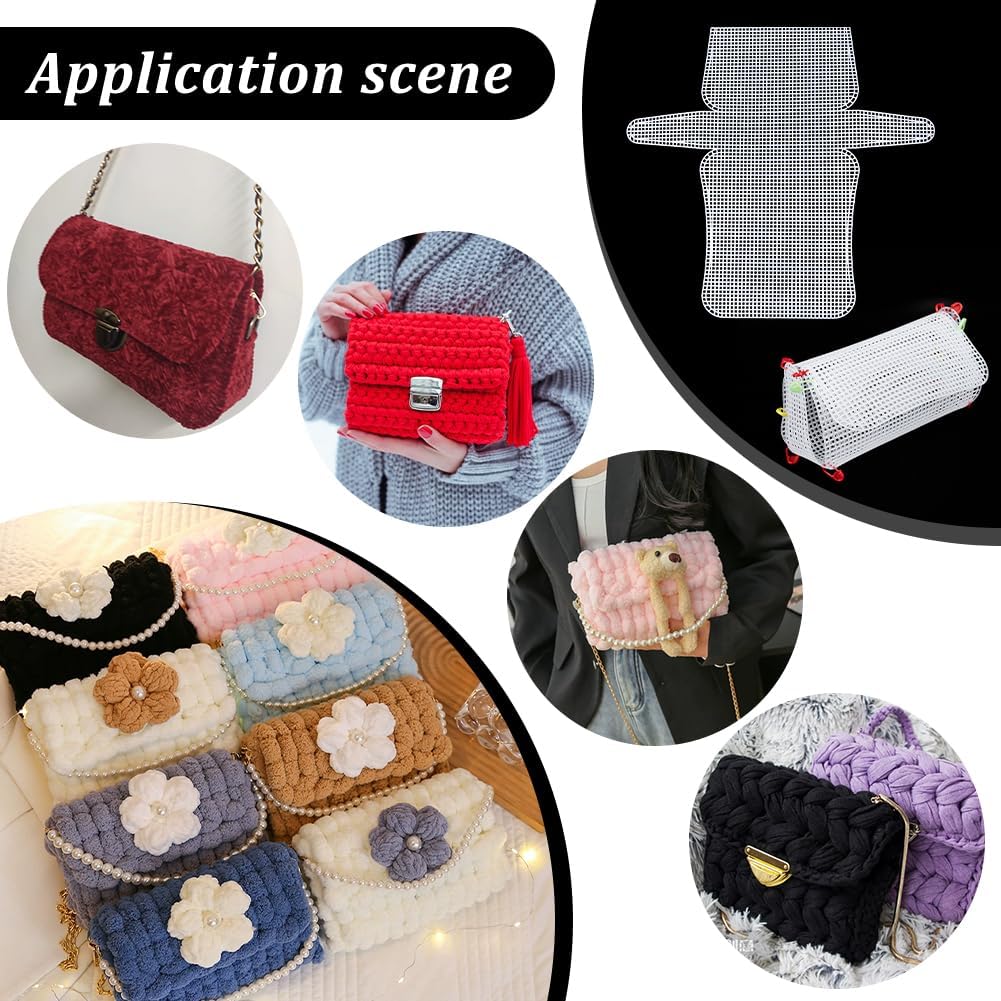 1-4Pcs Plastic Mesh Canvas She - Embroidery Sheet ulasan dan harga