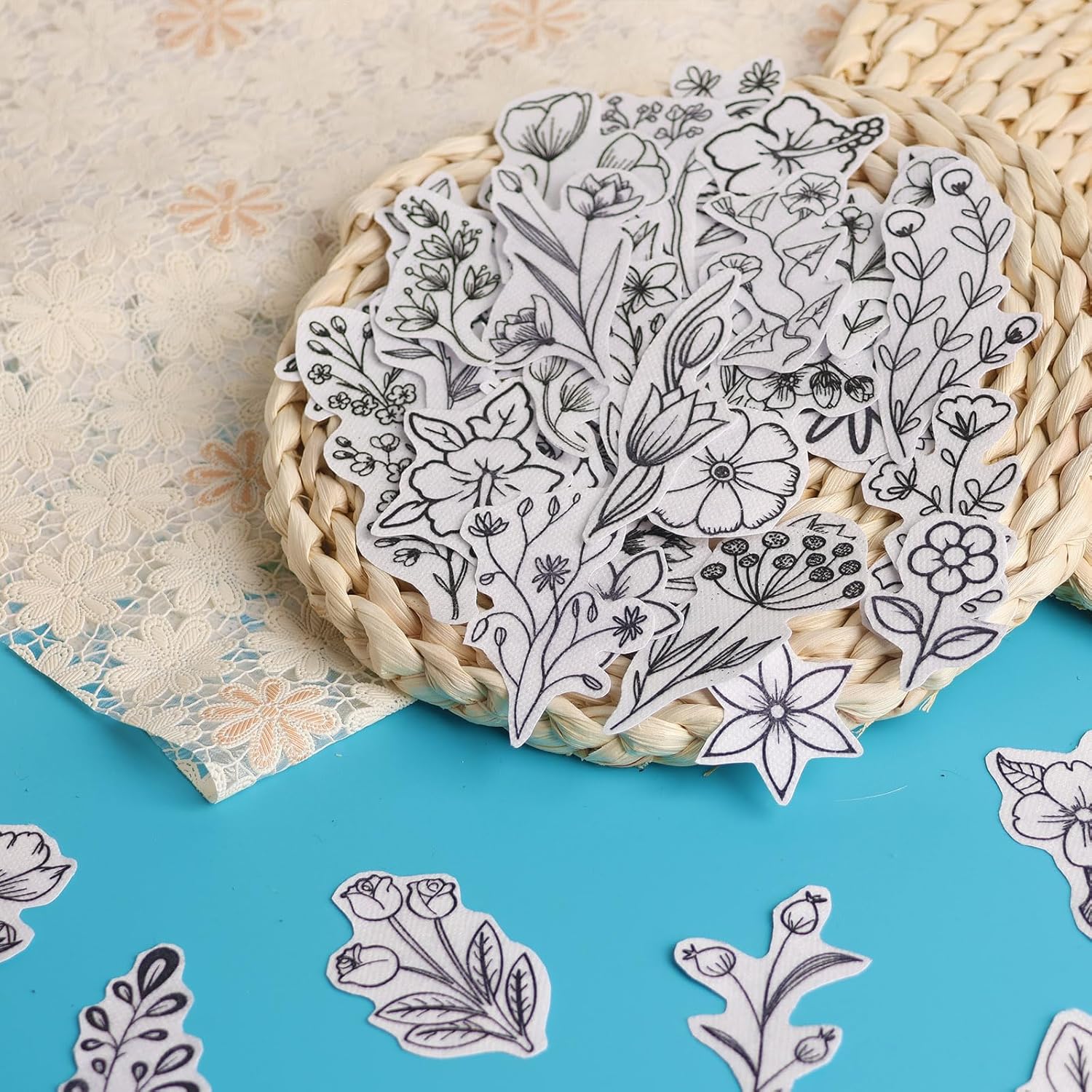 50Pcs Water Soluble Embroidery - Embroidery Sheet ulasan dan harga