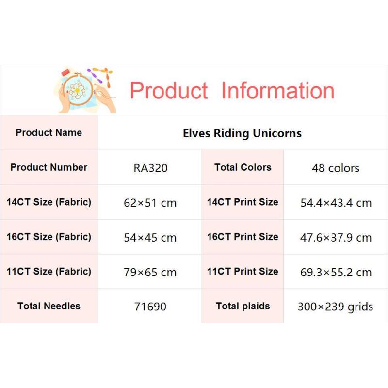 Riding Unicorn Elf NKF Charact - Embroidery Unicorn ulasan dan harga