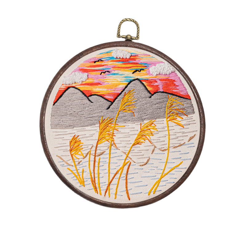 DIY Landscape Embroidery Set N - Embroidery Pashmina ulasan dan harga