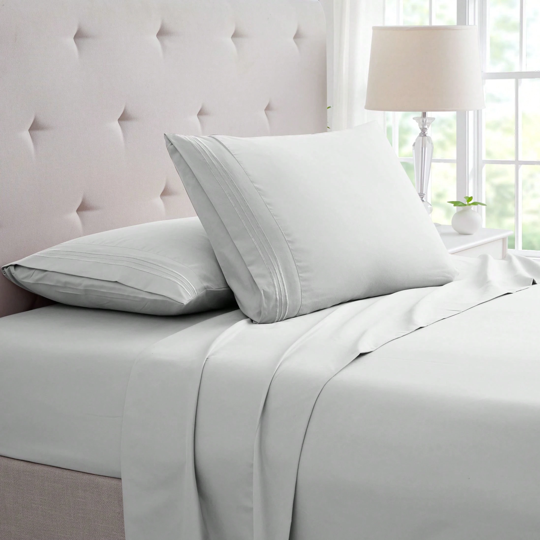 Bamboo 4 Piece Luxury 3 Line E - Embroidery Sheet ulasan dan harga