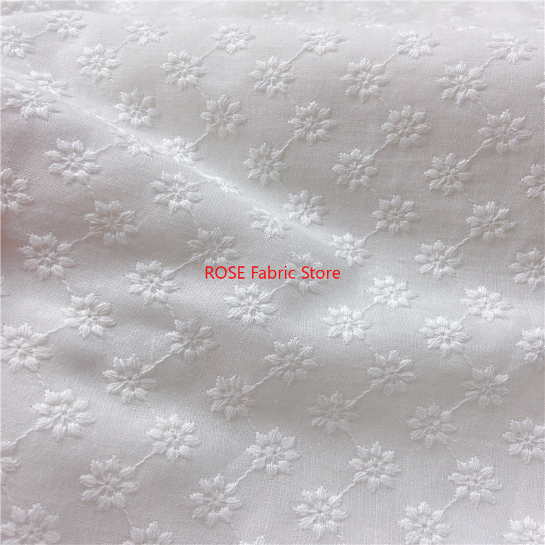 Cotton Embroidery Eyelet Fabri - Embroidery Eyelet ulasan dan harga
