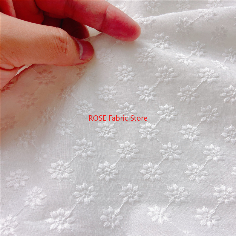 Cotton Embroidery Eyelet Fabri - Embroidery Eyelet ulasan dan harga