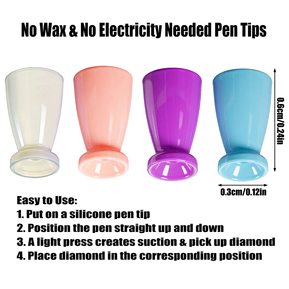 10PCS Mini Silicone Tips For D - Embroidery Details ulasan dan harga