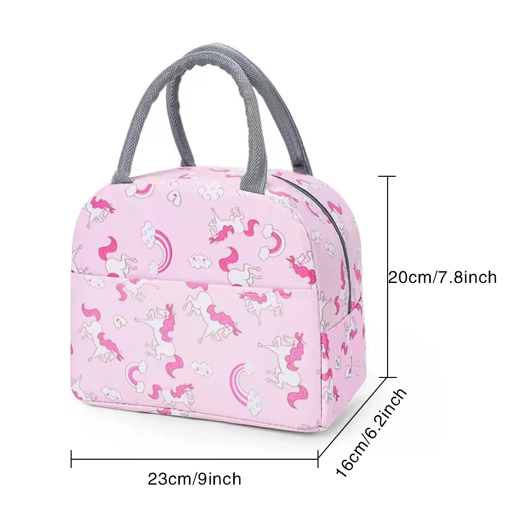Insulation Lunch Bag Cute Unic - Embroidery Unicorn ulasan dan harga