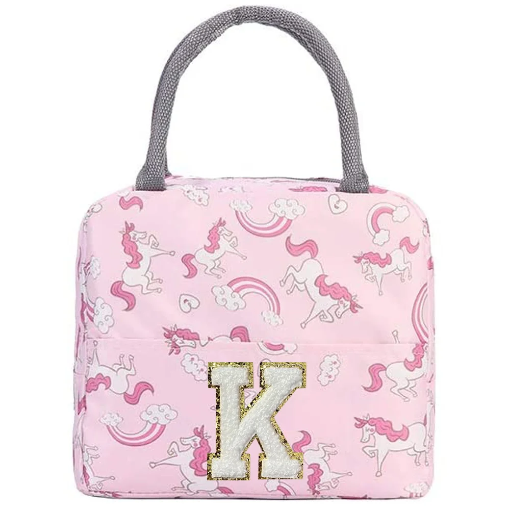 Insulation Lunch Bag Cute Unic - Embroidery Unicorn ulasan dan harga
