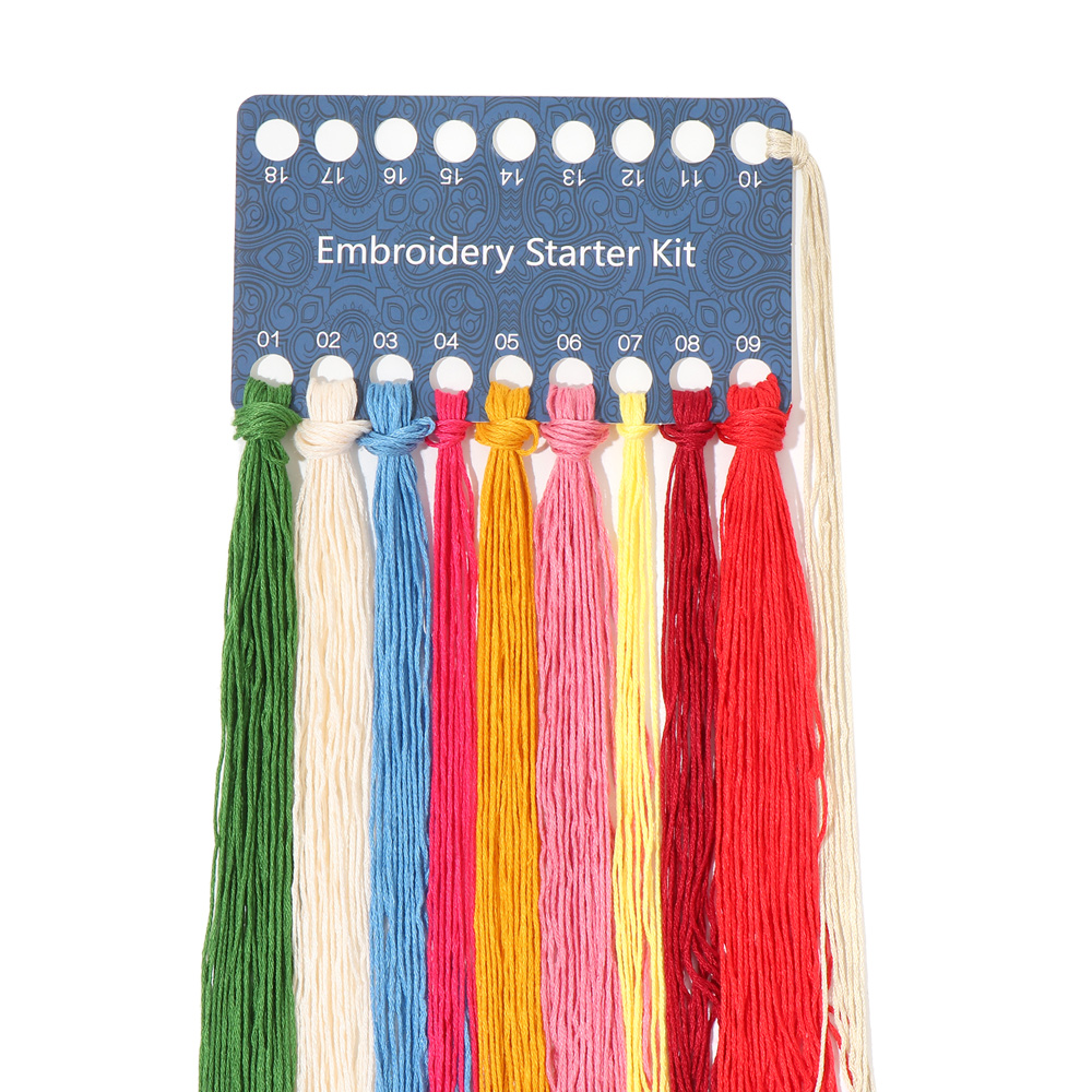 1Set DIY Embroidery Kit with F - Embroidery Pashmina ulasan dan harga