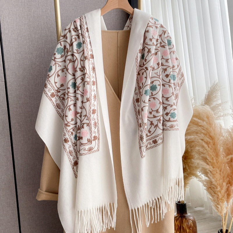 2025 New Embroidery Cashmere S - Embroidery Pashmina ulasan dan harga
