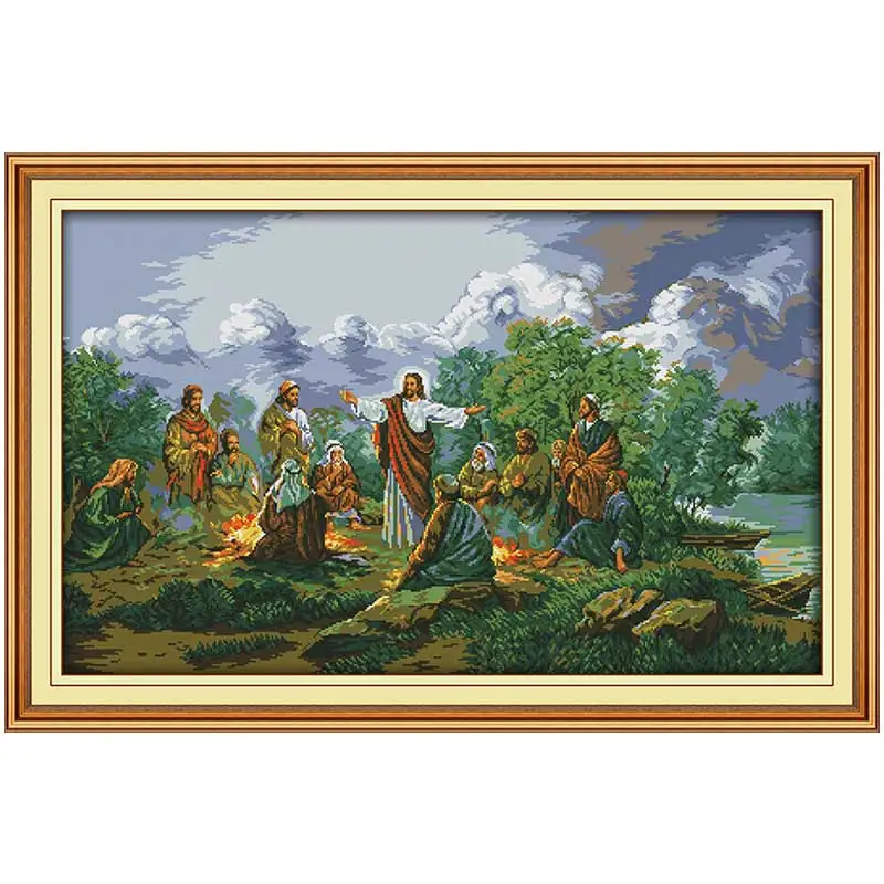Jesus and His Disciples Patter - Embroidery Jesus ulasan dan harga