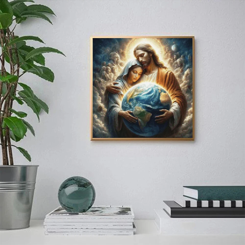 5D DIY Diamond Painting Portra - Embroidery Jesus ulasan dan harga