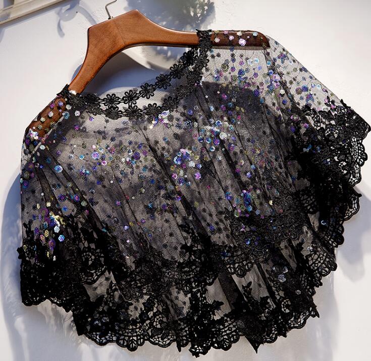 Women's transparent embroidery - Embroidery Pashmina ulasan dan harga