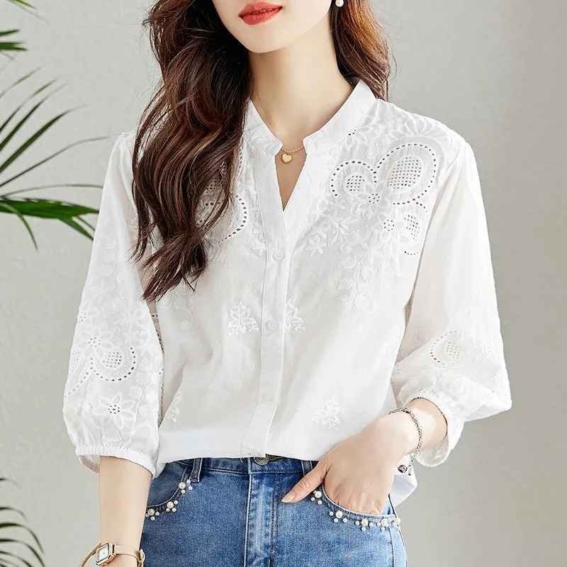 Women's White Eyelet Embroider - Embroidery Eyelet ulasan dan harga