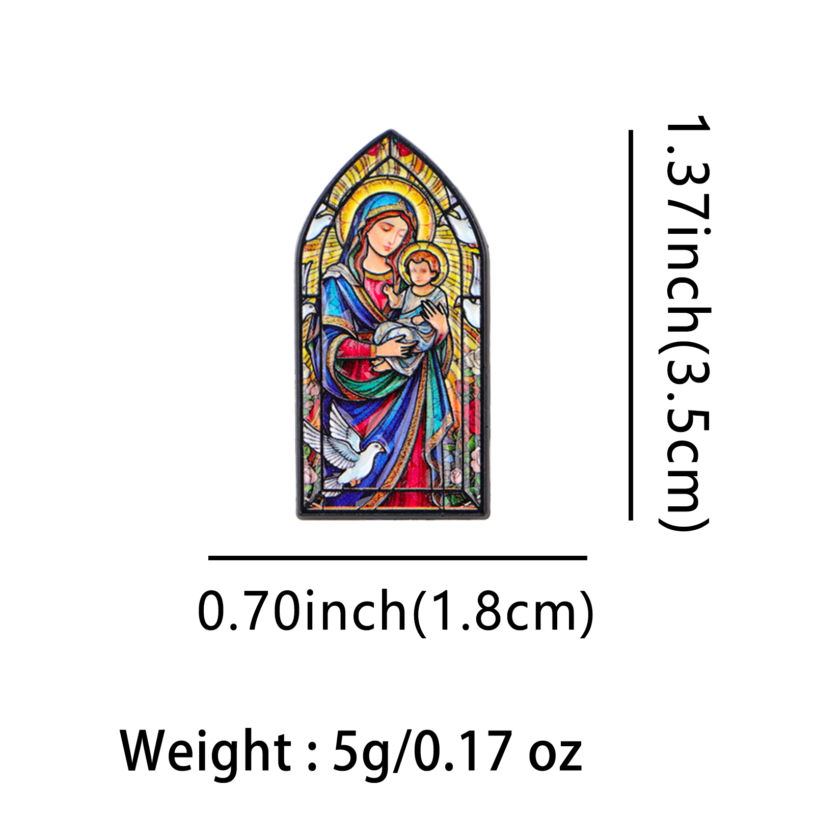 Virgin Mary Jesus Vintage Lape - Embroidery Jesus ulasan dan harga