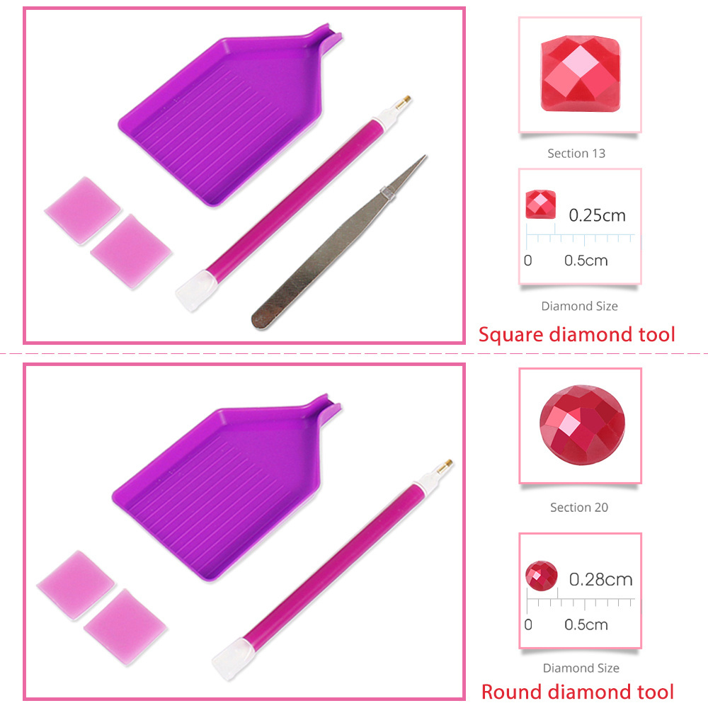 Evershine Full Square Diamond  - Embroidery Kit Set ulasan dan harga