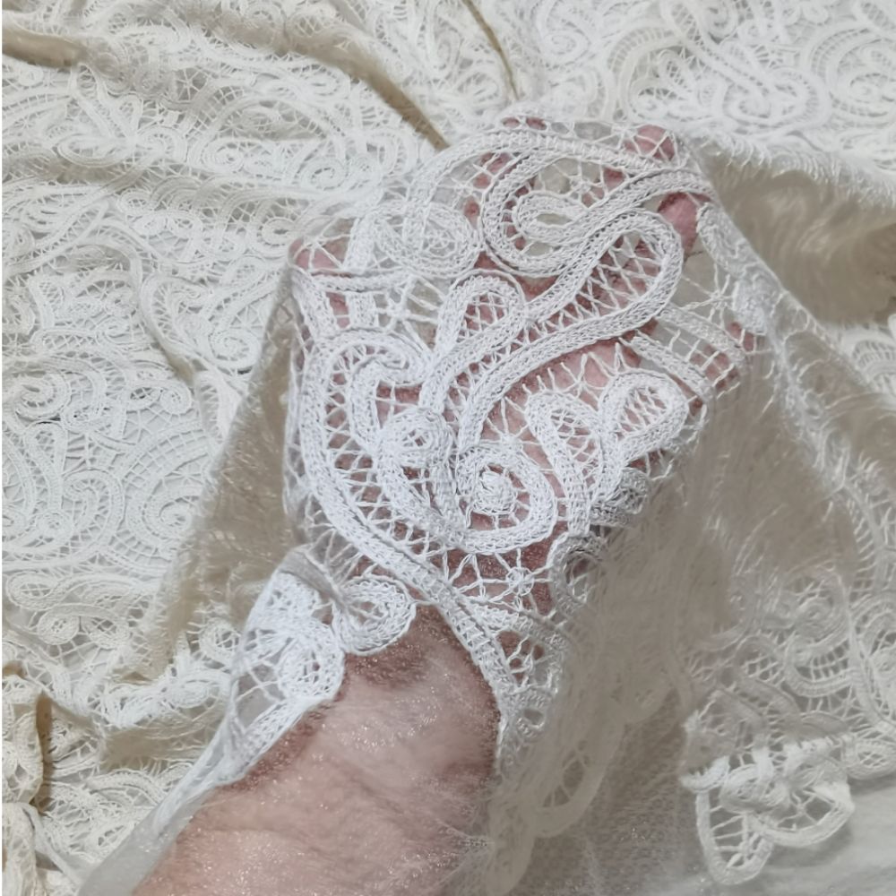 Cotton yarn diamond mesh base  - Embroidery Underlay ulasan dan harga
