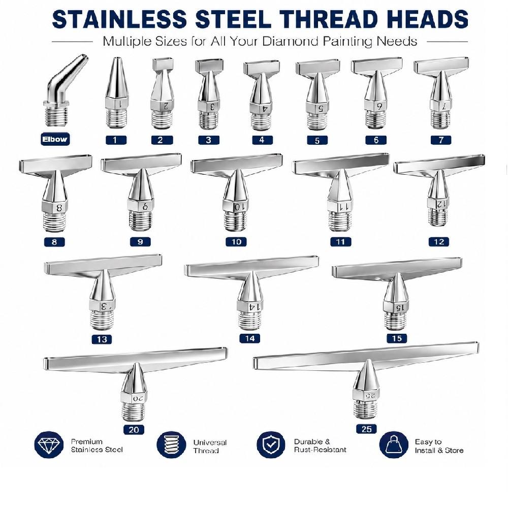 DIY High-Quality Stainless Ste - Embroidery Details ulasan dan harga
