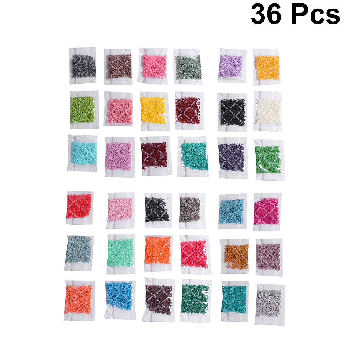 36pcs Round Diamond Set Resin  - Embroidery Kit Set ulasan dan harga