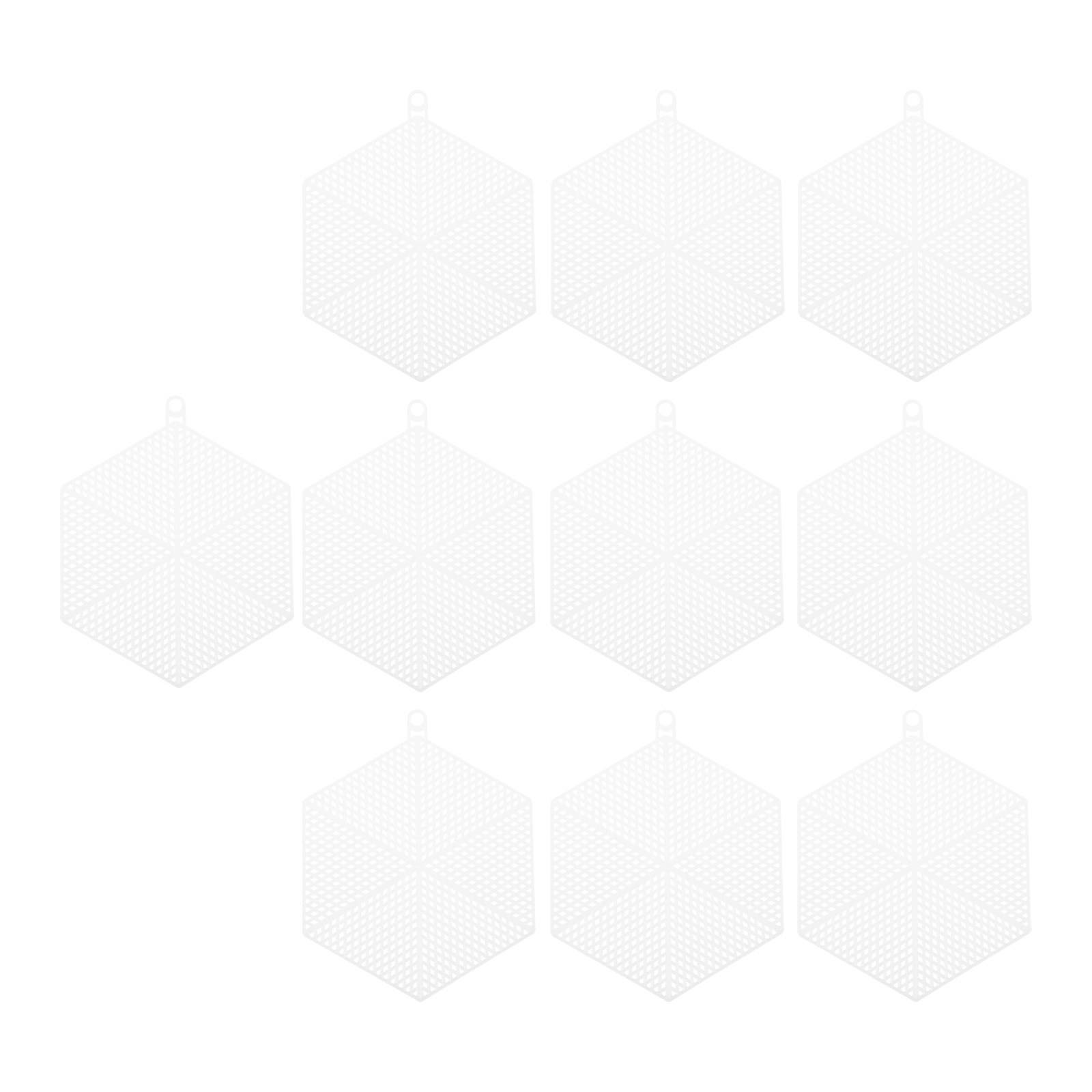 10Pcs White Plastic Mesh Sheet - Embroidery Sheet ulasan dan harga