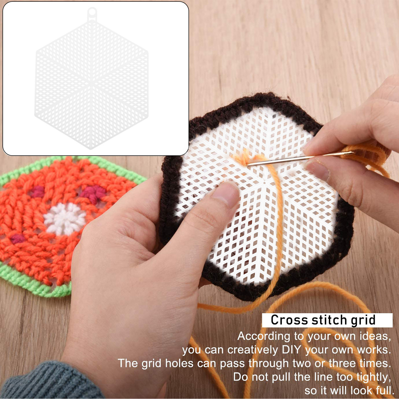 10Pcs White Plastic Mesh Sheet - Embroidery Sheet ulasan dan harga